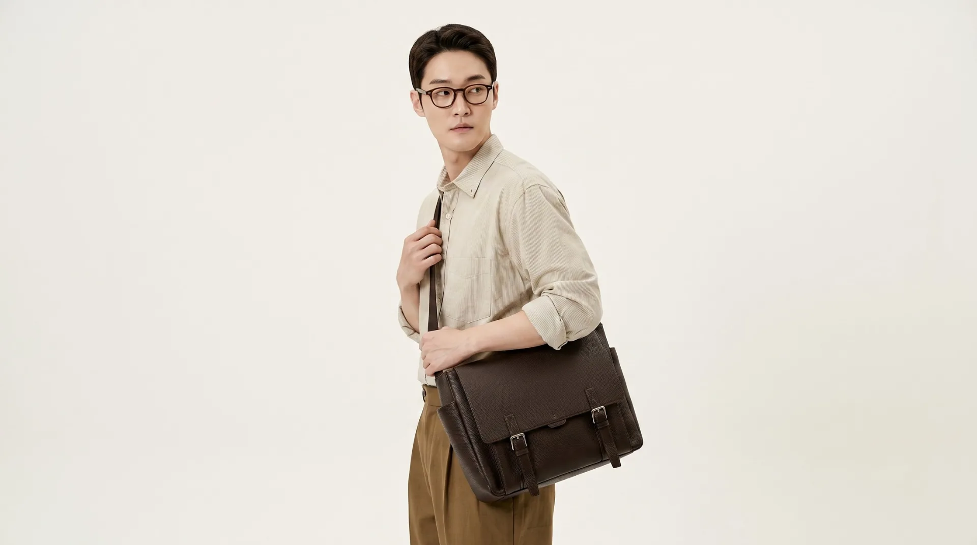 Classic Leather Messenger product
